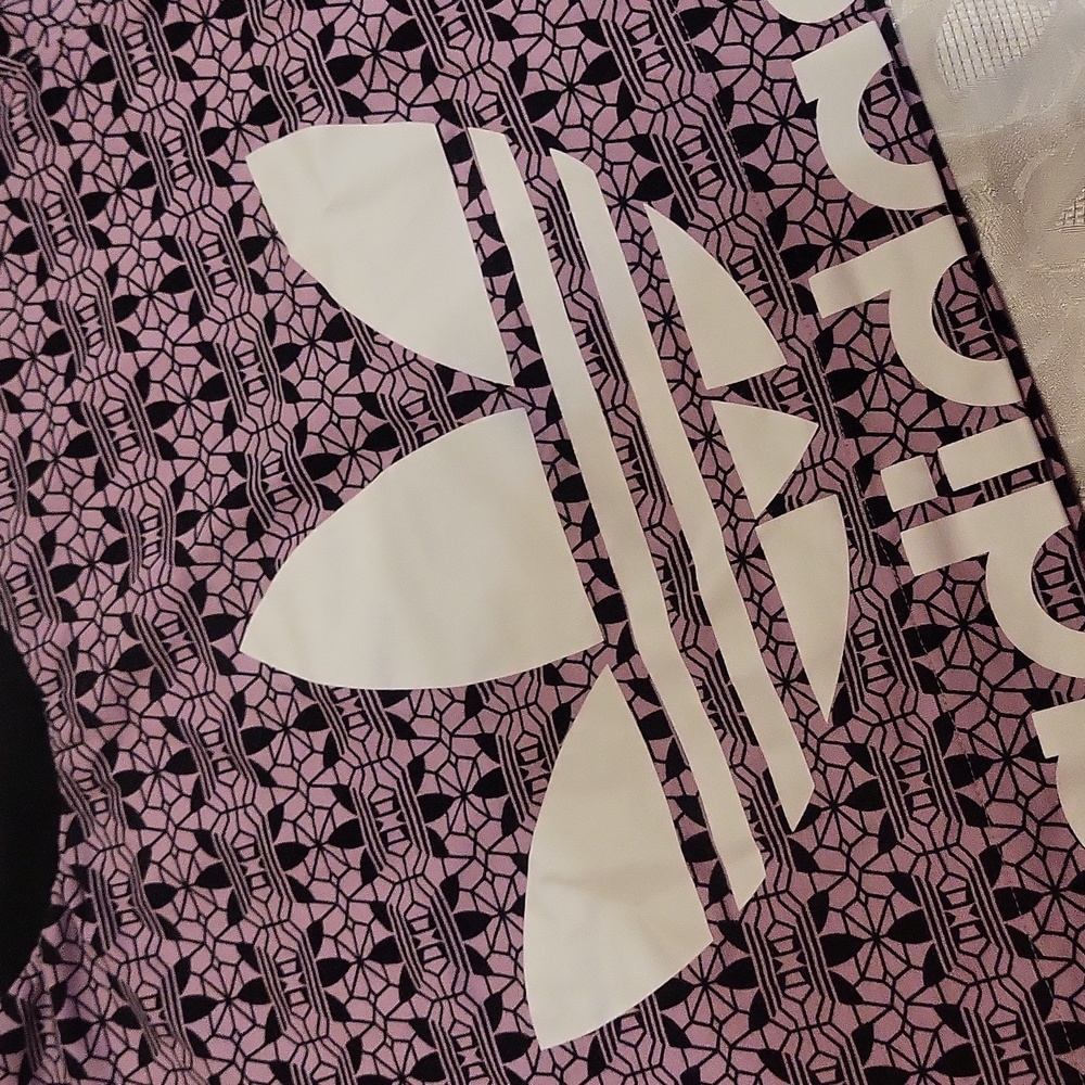 Adidas Originals Crop Top with Logo Purple M - Picture 4 of 6